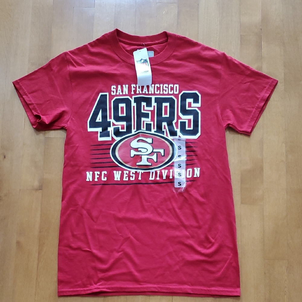 Mens Team Apparel NFL San Francisco 49ers Football Tee T-Shirt Size Large XL NWT